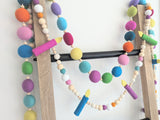 Birthday candle garland, 6ft