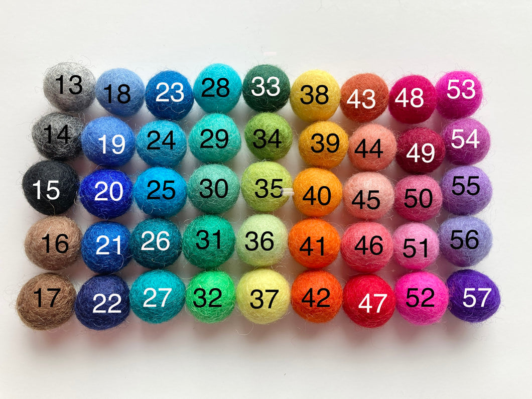 Wholesale felt balls, 20mm