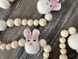 Easter bunny garland. Easter decor. 5ft